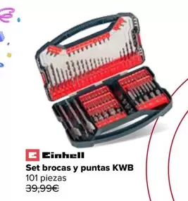 Oferta de Einhell - Set Brocas Y Puntas KWB por 19,9€ en Carrefour