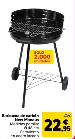 Oferta de Barbacoa De Carbón New Manaus por 22,95€ en Carrefour