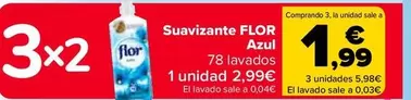 Oferta de Flor - Suavizante Azul en Carrefour