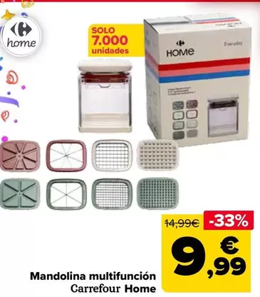 Oferta de Carrefour Home - Mandolina Multifunción por 9,99€ en Carrefour