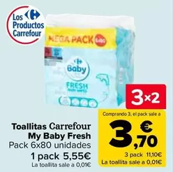 Oferta de Carrefour  - Toallitas My Baby Fresh en Carrefour