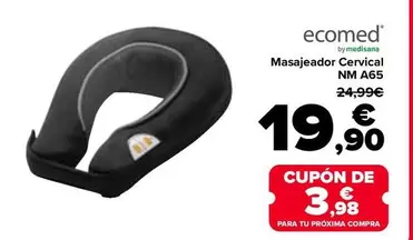 Oferta de Ecomed - Masajeador Cervical NM A65 por 19,9€ en Carrefour