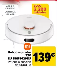 Oferta de Xiaomi - Robot Aspirador S20 EU BHR8629EU por 139€ en Carrefour