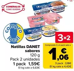 Oferta de Danet - Natillas Sabores en Carrefour