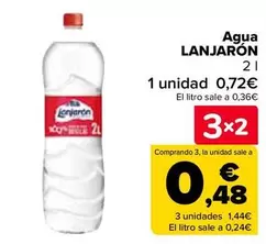 Oferta de Lanjarón - Agua  en Carrefour