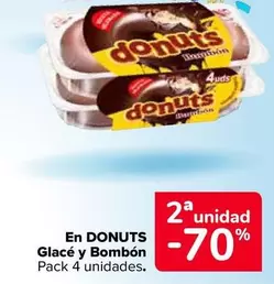 Oferta de Donuts -  En Glacé Y Bombón Pack 4 Unidades en Carrefour