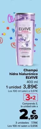 Oferta de Elvive - Champú Hidra Hialurónico   en Carrefour
