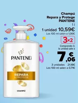 Oferta de Pantene - Champú  Repara Y Protege   en Carrefour
