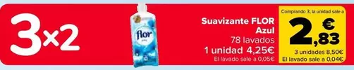 Oferta de Flor - Suavizante Azul en Carrefour