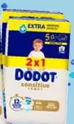Oferta de Dodot - Pañales Sensitive Extra  T3, T4, T5  O T6  por 30€ en Carrefour
