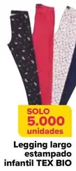 Oferta de Tex Bio - Legging Largo Estampado Infantil  por 3,99€ en Carrefour