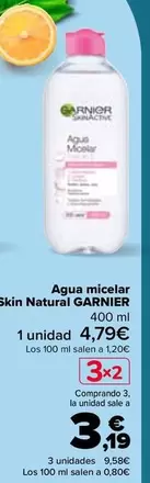 Oferta de Garnier - Agua Micelar Skin Natural  en Carrefour