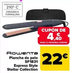 Oferta de Rowenta - Plancha De Pelo SF1831 Express Style Stellar Collection por 22€ en Carrefour