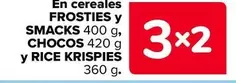 Oferta de Frosties - En Cereales Y Smacks 400 G Chocos 420 G Y Rice Krispies 360 G en Carrefour