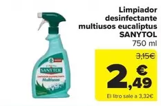 Oferta de Sanytol - Limpiador Desinfectante Multiusos Eucaliptus por 2,49€ en Carrefour Market