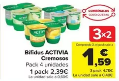 Oferta de Danone - Bífidus Activia Cremosos por 2,39€ en Carrefour Market