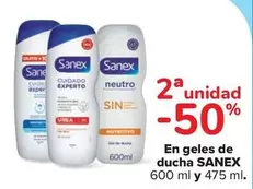 Oferta de Sanex - En geles de ducha en Carrefour Market