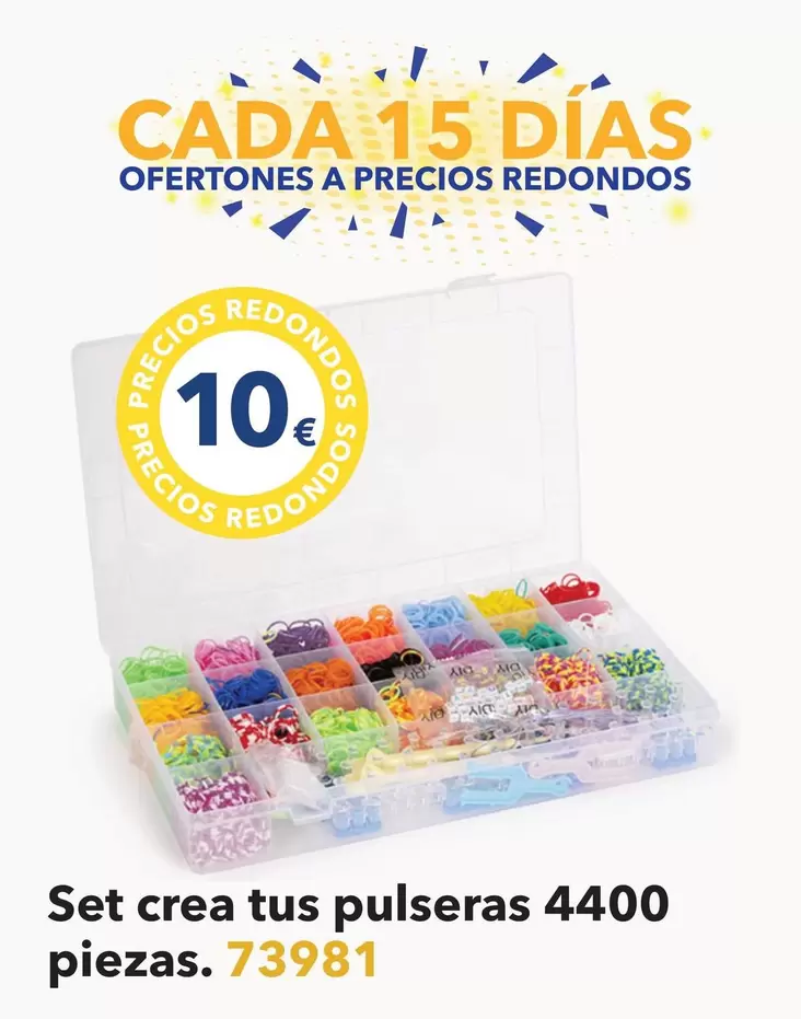 Oferta de Set Crea Tus Pulseras 4400 Piezas 73981 por 10€ en Tiendas MGI