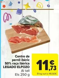 Oferta de Legado ElPozo - centre de pernil iberic 50% raca iberica por 11,73€ en Carrefour Market