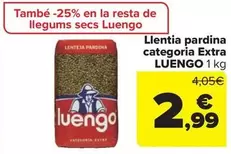 Oferta de Luengo - Lentilla Pardina Categoria Extra por 2,99€ en Carrefour Market