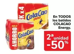 Oferta de Cola Cao - En Todos Los Batidos Energy en Carrefour Market