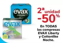 Oferta de Evax - En Todas Las Compresas Liberty Y Cottonlike Noche en Carrefour Market