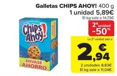 Oferta de Chips Ahoy - Galletas por 5,89€ en Carrefour Market