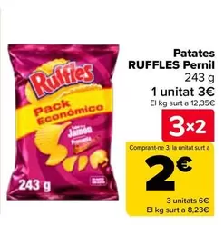 Oferta de Ruffles - Patatas  Jamón en Carrefour