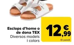 Oferta de Tex - Zueco Hombre O Mujer  por 12,99€ en Carrefour