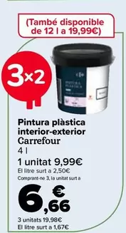 Oferta de Carrefour - Pintura Plástica Interior-Exterior en Carrefour