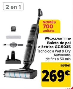 Oferta de Rowenta - Fregona Eléctrica GZ-5035 por 269€ en Carrefour
