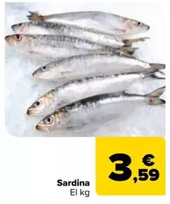 Oferta de Sardina por 3,59€ en Carrefour