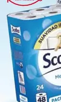 Oferta de Scottex - Papel Higiénico Original Pack 48 Rollos (1)  Acolchado Pack 32 Rollos (2)  O Mega Pack 24 Rollos (3) en Carrefour
