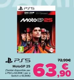 Oferta de Motogp 25 por 63,9€ en Carrefour