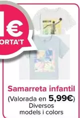 Oferta de Camiseta Infantil por 5,99€ en Carrefour