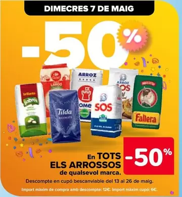 Oferta de En Todos  Los Arroces De Cualquier Marca en Carrefour