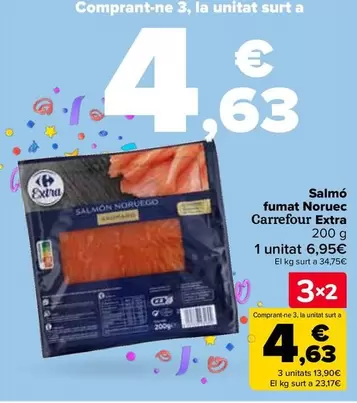 Oferta de Carrefour - Salmón  Ahumado Noruego  Extra en Carrefour