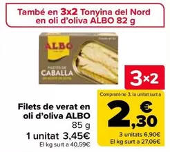 Oferta de Albo - Filetes De Caballa En Aceite De Oliva  en Carrefour