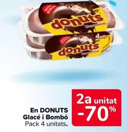 Oferta de Donuts -  En Glacé Y Bombón Pack 4 Unidades en Carrefour