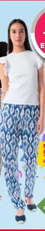 Oferta de Tex - Pantalón Fluido Estampado Mujer  por 12,99€ en Carrefour