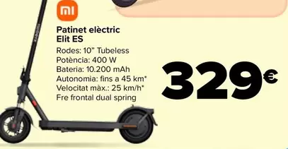 Oferta de Xiaomi - Patinete Eléctrico Elite Es por 329€ en Carrefour