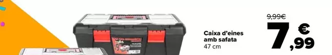 Oferta de Caja De Herramientas Con Bandeja por 7,99€ en Carrefour