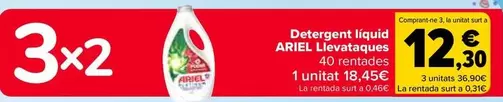 Oferta de Ariel - Detergente Líquido Quitamanchas en Carrefour
