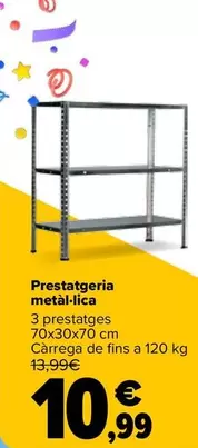 Oferta de Estantería Metálica por 10,99€ en Carrefour
