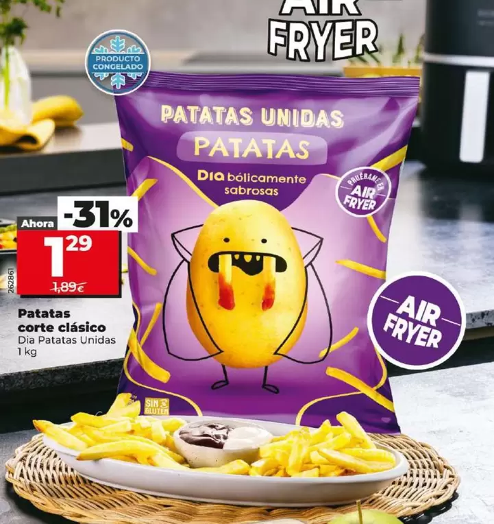 Oferta de Dia Patatas Unidas - Patatas Corte Clásico  por 1,29€ en Dia