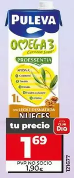 Oferta de Puleva - Bebida Láctea Omega 3 Con Nueces por 1,69€ en Dia