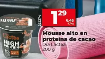 Oferta de Dia Lactea - Mousse Alto En Proteína De Cacao  por 1,29€ en Dia