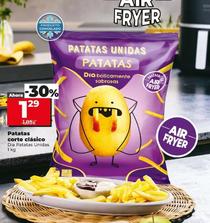 Oferta de Dia Patatas Unidas - Patatas Corte Clásico  por 1,29€ en Dia