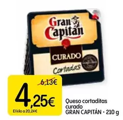 Oferta de Gran Capitán - Queso Cortaditas Curado por 4,25€ en Dialprix