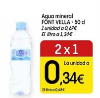 Oferta de Font Vella - Agua Mineral por 0,67€ en Dialprix